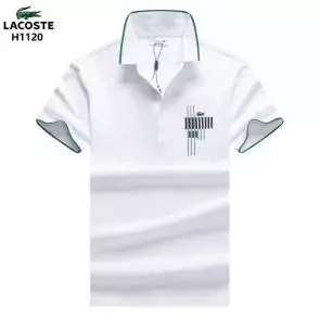 lacoste t-shirt big logo design h1120 cotton  blanc